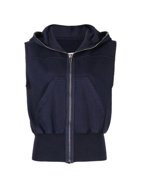 Rick Owens DRKSHDW hooded sleeveless cotton jacket