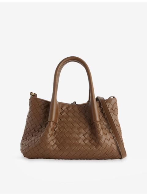 Bottega Veneta Small Pinoteca Intreacciato Leather Shoulder Bag