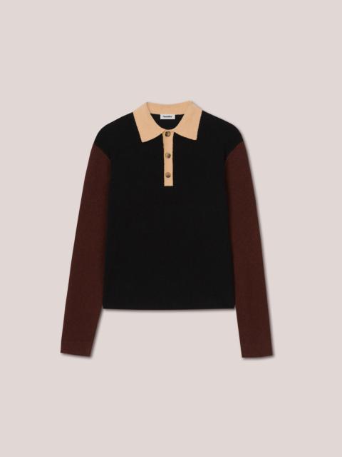 Nanushka SABER - Terry cloth top - Colourblock dark