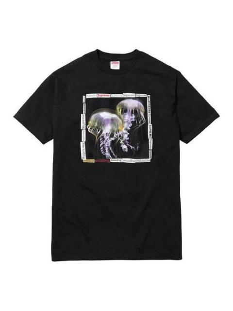 Supreme Supreme SS18 Jellyfish Tee Printing Short Sleeve Unisex Black SUP-SS18-0035
