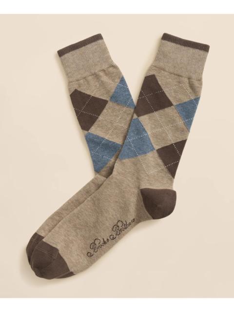 Brooks Brothers Cotton Blend Argyle Socks