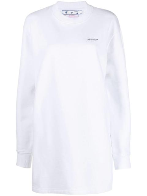 Off-White Arrow-print sweatshirt dress