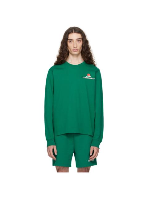 CASABLANCA Green Montagne Long Sleeve T-shirt