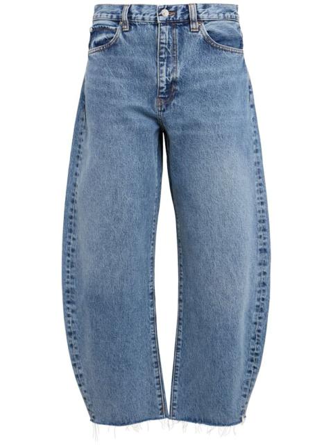 The bubble cropped wide jeans