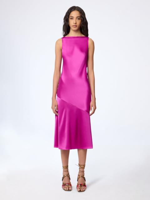 NINA RICCI Pink Mermaid Midi Dress With Open Back