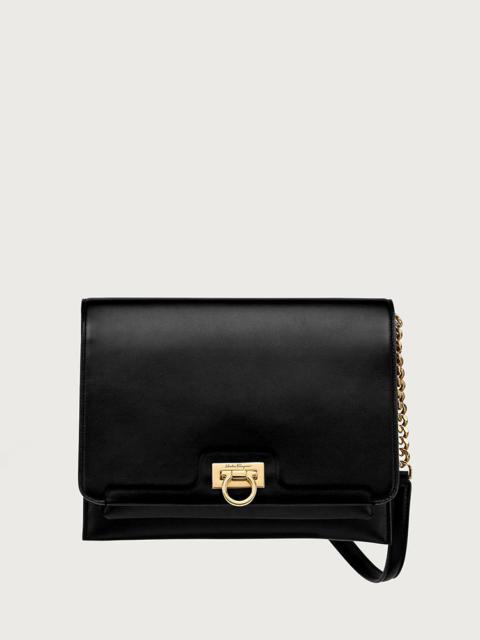 FERRAGAMO TRIFOLIO FLAP BAG (M)