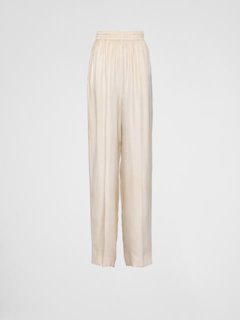 Prada Silk twill pants