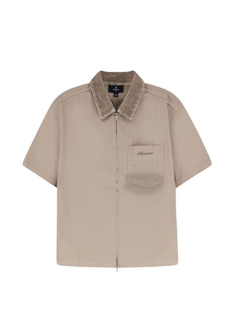 REPRESENT zip-up pocket shirt