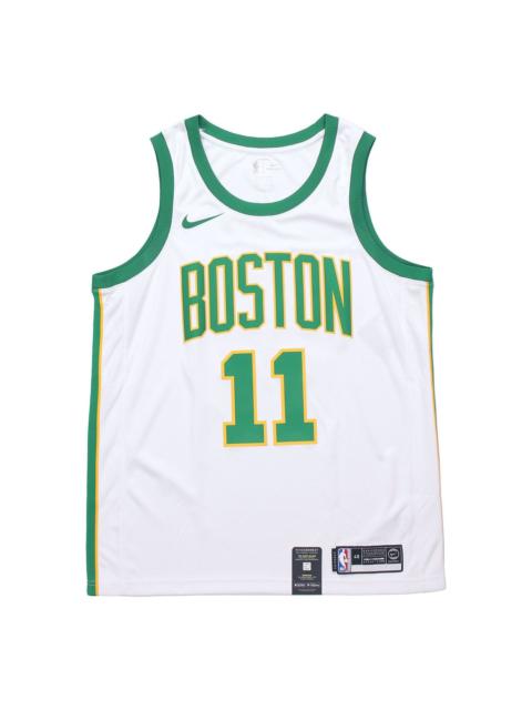 Nike Nike NBA 18-19 Kyrie Irving Basketball Jersey '화이트 그린' AJ4596-101