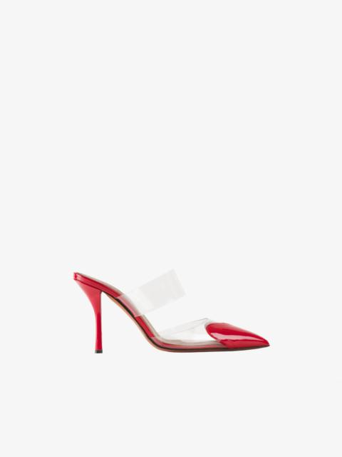 Alaïa HEART MULES IN PATENT CALFSKIN