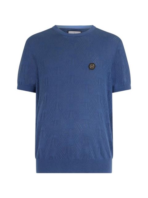 PHILIPP PLEIN monogram-pattern T-shirt