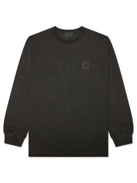 Carhartt WIP L/S VISTA T-SHIRT - BLACK GARMENT DYED