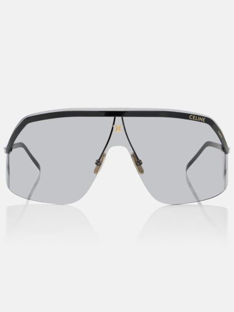 CELINE Fashion Show shield sunglasses