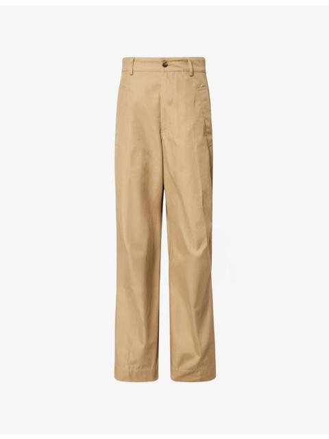 Dries Van Noten Pencks Cotton Trousers