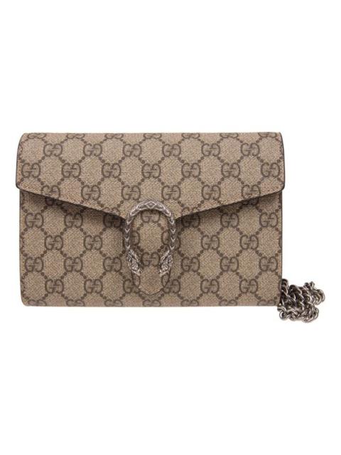 GUCCI (WMNS) Gucci Dionysus Tiger Head Logo Canvas Chain Shoulder Messenger Bag Mini Red Classic 401231-KH