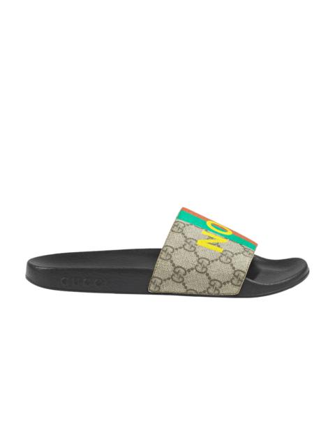 GUCCI Women's 'Fake/Not' print slide sandal