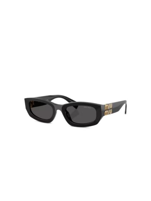 Miu Miu logo-detail geometric-frame sunglasses