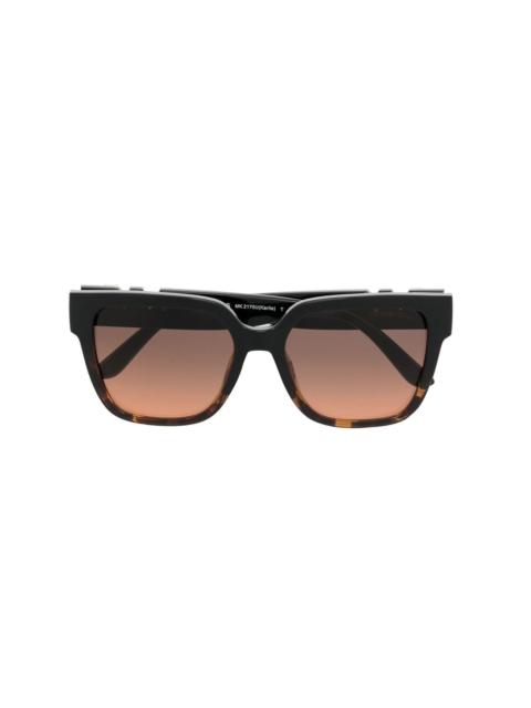 MICHAEL KORS logo square-frame sunglasses