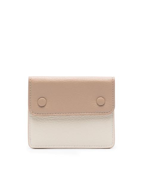 four-stitch leather card holder