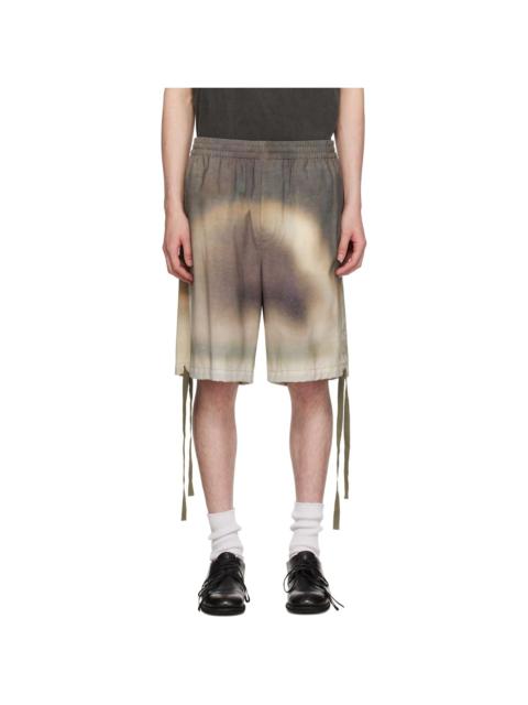 UNDERCOVER Brown & Gray UC1E4509 Shorts