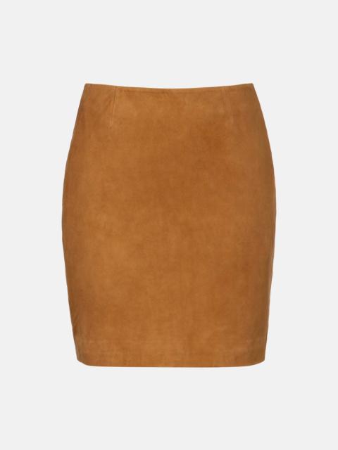 ROTATE Suede miniskirt