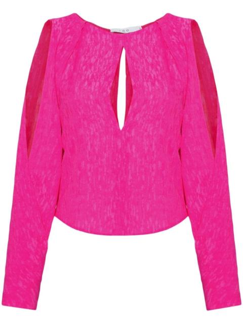 IRO Maurita textured-finish top