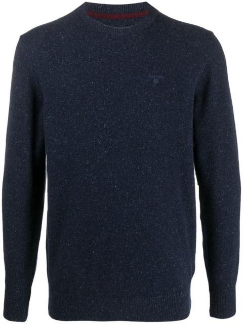 embroidered logo jumper
