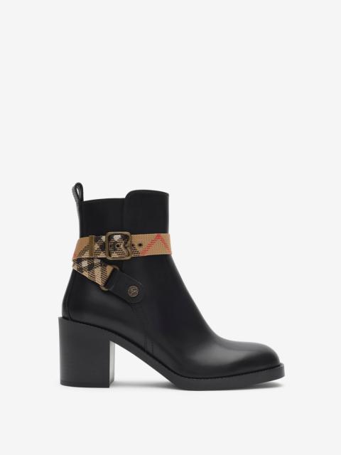 Burberry Leather Huntley Heel Boots