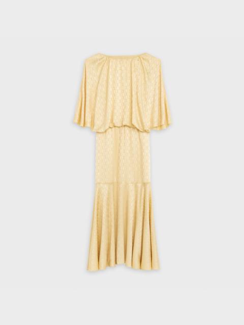 CELINE MIDI DRESS IN SILK JACQUARD