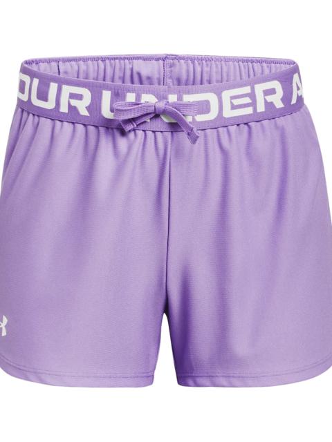 Under Armour Play Up Solid Shorts Youth "Vivid Lilac / White" 1363372 560