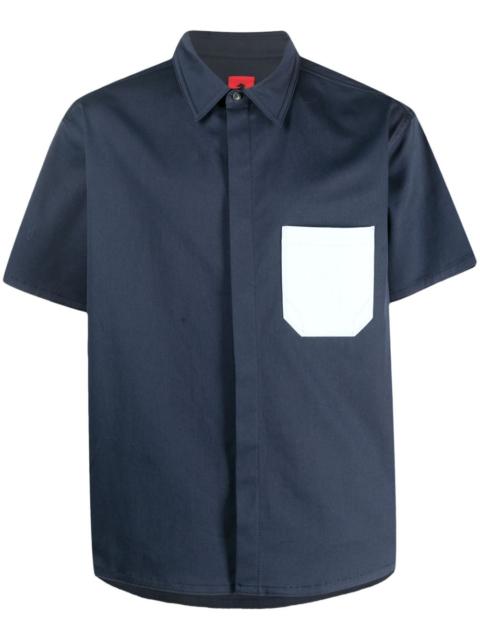 Ferrari contrast-pocket short-sleeve shirt
