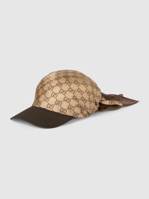 GUCCI GG silk twill baseball cap
