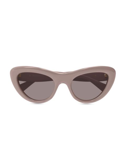 Bottega Veneta Women's Curvy 53MM Cat-Eye Sunglasses - Taupe Grey