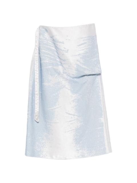 Diesel belt brushstroke skirt