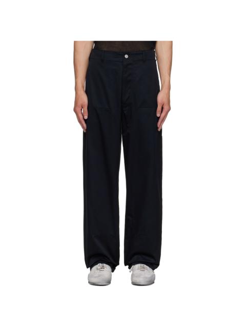 MM6 Maison Margiela Black Cotton Trousers