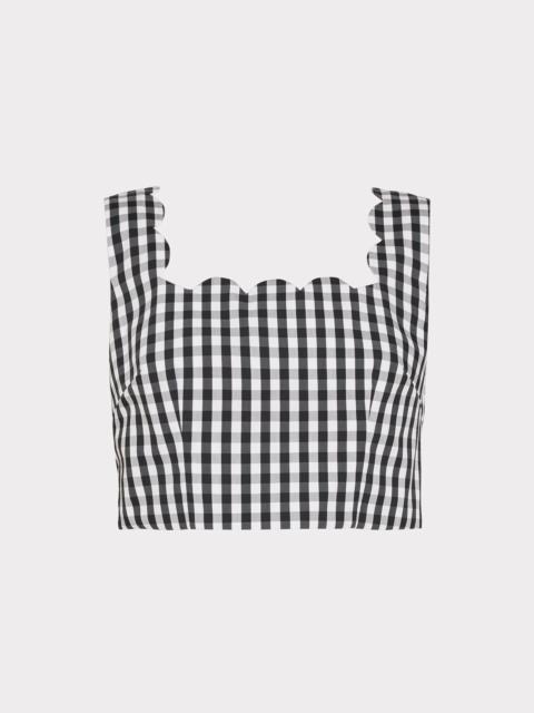 MILLY Mia Gingham Top