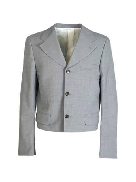 Comme des Garçons Homme Plus mélange-effect single-breasted blazer