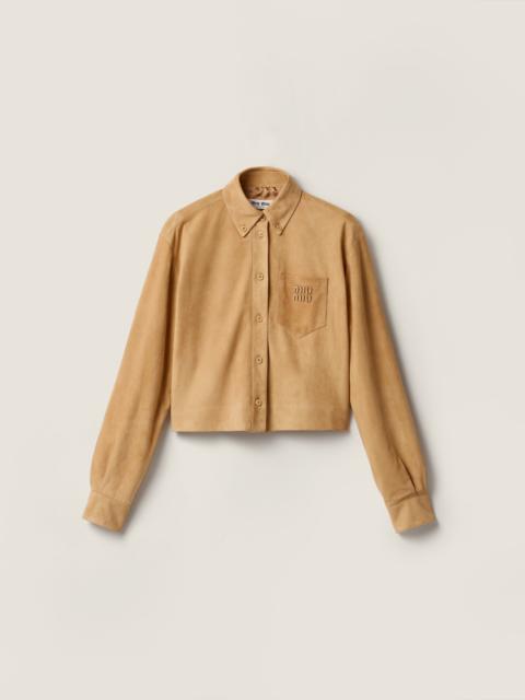 Miu Miu Suede shirt