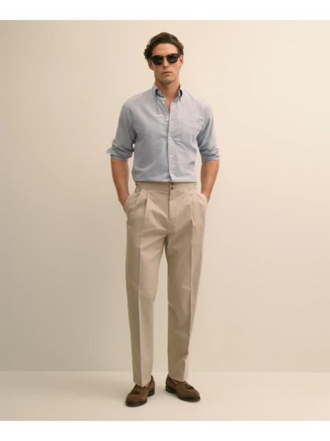 Brooks Brothers Classic Fit Cotton Blend Side-Tab Dress Pants