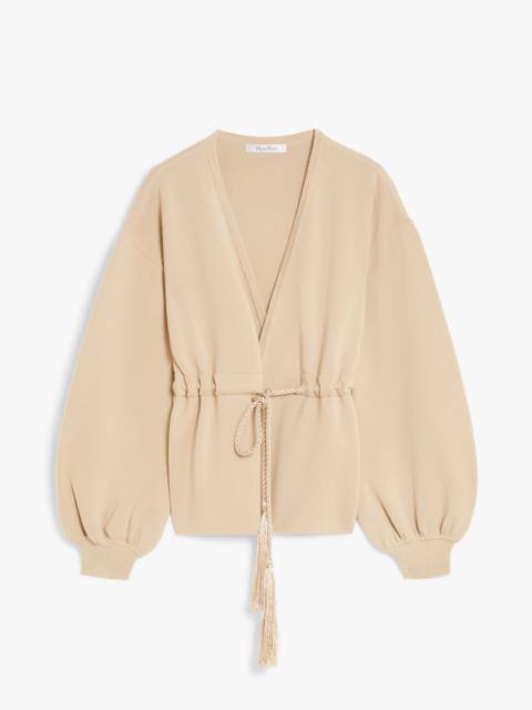 Max Mara TIBERIO Wool cardigan with drawstring