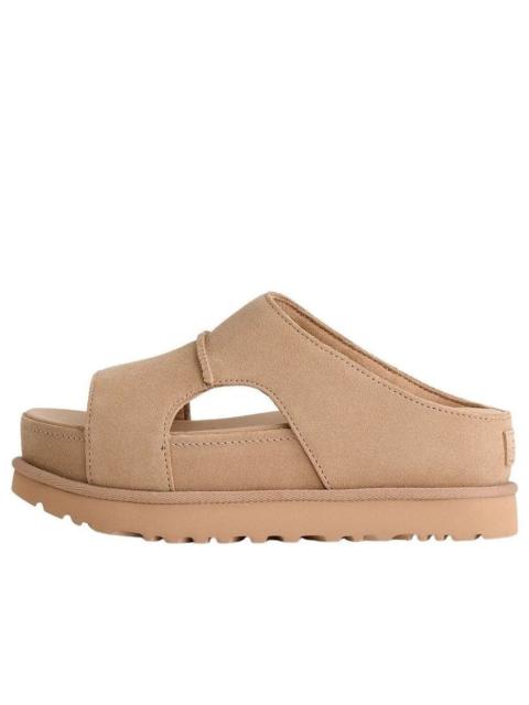 UGG (WMNS) UGG Goldenstar Hi Cutout Slide Platform 'Sand' 1175132-SAN