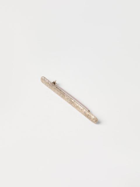 Brunello Cucinelli Sterling Silver shimmer brooch