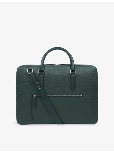 Smythson Ludlow Slim Leather Briefcase