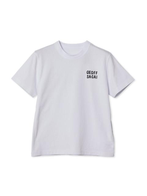 sacai geoff sacai Embroidery T-Shirt