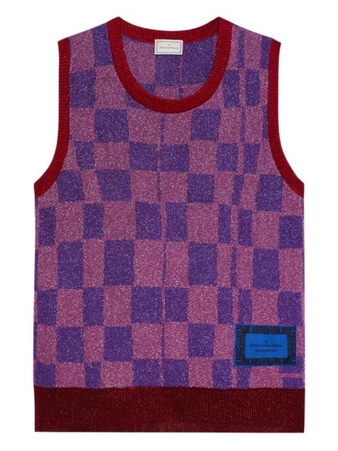 Pierre-Louis Mascia plaid-pattern knit vest