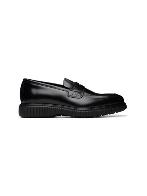 FERRAGAMO Black Casual Loafers