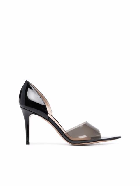 Bree 85mm transparent-strap pumps