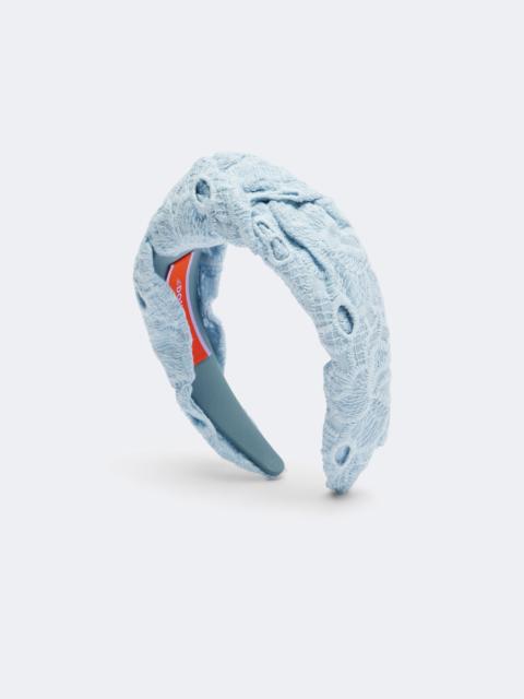 La DoubleJ Knotted printed cotton headband