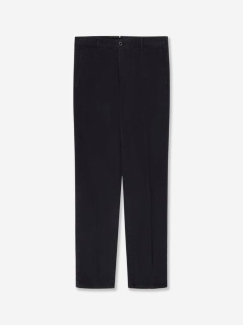 SLOWEAR Slim fit organic cotton twill trousers