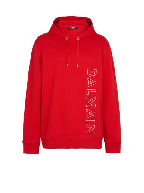 Embossed Balmain hooded sweatshirt